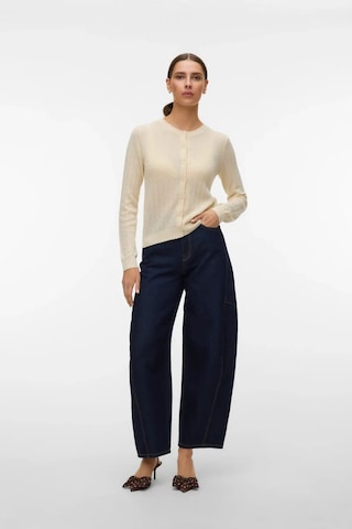 Vero Moda Kadın Vmnewlex Bisiklet Yaka Uzun Kollu Hırka 10340562 Ekru Ekru
