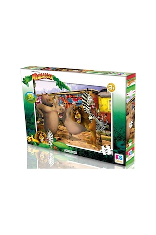 Ks Games 50 Parça Erkek Çocuk Madagascar Puzzle/yapboz - Mg709 - 5 Yaş Üzeri