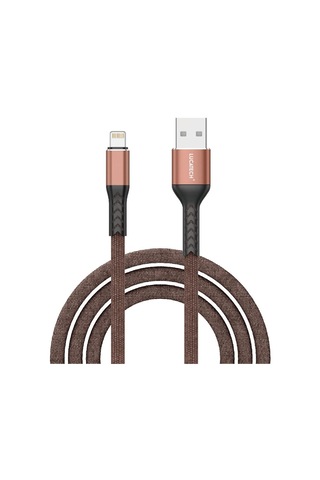 Şarj Kablosu Kahverengi Örgülü Kırılmaz 2m Usb Girişli Genel