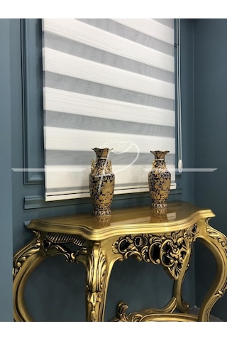 Mikro Pliseli Beyaz Zebra Perde 1. Kalite Ultra Gramajlı Silinebi Çok Renkli