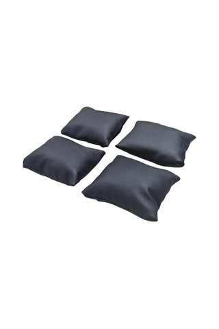 Yastık Düzenleyici 4 Adet Deri Siyah Bileklik & Saat Ve Kelepçe 8x8 Cm Çok Renkli