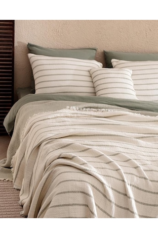 Madame Coco Marguerite 8 Parça Çeyiz Seti Ekru - Haki