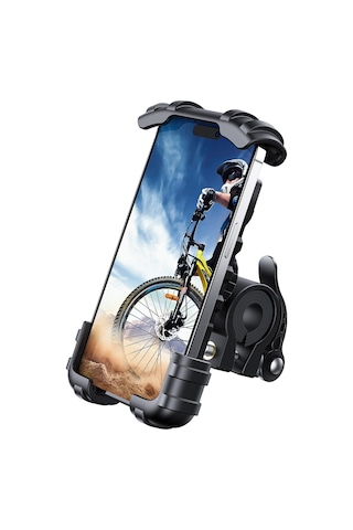 Lamicall Motosiklet Ve Bisiklet Telefon Tutucu 360 Derece Döndürülebilir Bm02black