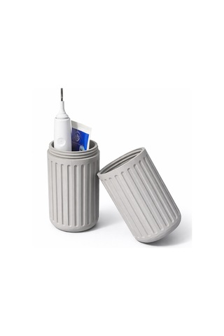 Taşınabilir Çok Amaçlı Silindir Organizer Sert Plastik Diş Fırçası Kutusu & Makyaj Taşıma Kabı Çok Renkli