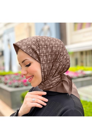 Pierre Cardin Elegans Monogram Eşarp - 1090750 -931 Açık Kahve Açık Kahve