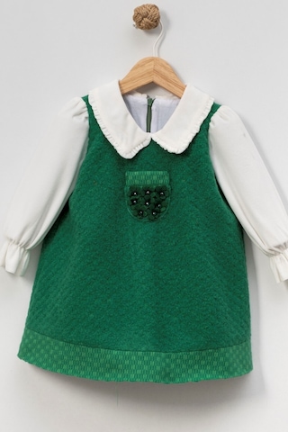 Xo Kids Kız Çocuk Elbise 1-4 Yaş 2830 Yeşil