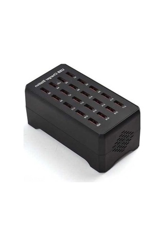 Fortunelane 20 Portlu Usb Şarj Cihazı 100w Hızlı Çoklu Cihaz Şarj Edici Avrupa Standartı 5v 2.4a