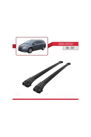 Honda Odyssey Mpv 2011-2017 Arası İle Uyumlu Ace-1 Ara Atkı Tavan Barı Siyah