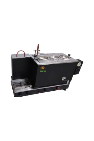 3 Demlikli Siyah Boyalı Çay Kazanı Sadece Elektrikli Pleytli A++