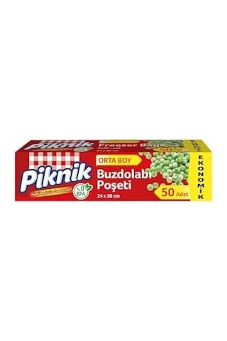 Piknik Buzdolabı Poşeti Ort Eko, 50&apos Li