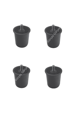 Gürçayhırdavat Gürçay Yatak Baza Ayağı 6Cm Plastik M8 Diş (4 Adet)