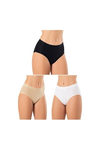 Şahinler 6 Lı Likralı Modal Külot Yüksek Bel Mb3082 Çok Renkli