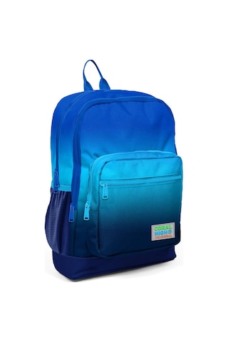 Coral High Kids Lacivert Mavi Renk Geçişli Dört Bölmeli Okul Sırt Çantası 23745
