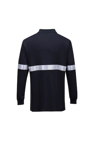 Fr03 - Reflektifli Alev Almaz Anti-statik Uzun Kollu T-shirt Lacivert
