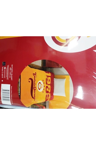Taç Taraftar Lisanslı Tek Kişilik Battaniye 160x220 -galatasaray Şampiyon Sarı - Kırmızı