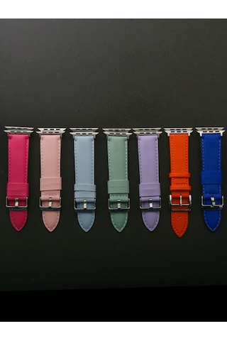 Apple Uyumlu  Watch 3 4 5 6 7 8 9 Se 38 40 41mm Kalite Deri Kordon