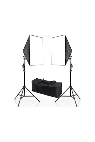 DP 50 x 70 CM Softbox 2'li Taşıma Çantalı Sürekli Işık Seti