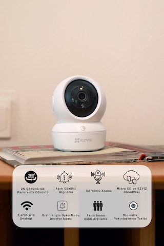 H6c Serisi Akıllı Güvenlik Kamerası 2k+ Ve 1080p Fynix Teknoloji