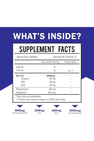 Dr. Joel's Mom Nutrıx Antarctic Krill Oil Epa Dha Astaxanthin & Phospholipid 150 Softgels