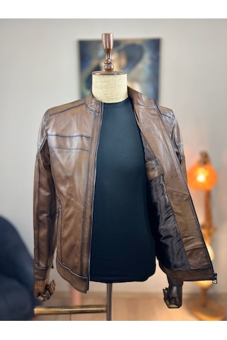 Always Leather Usta İşi Özel Dikim %100 Hakiki Deri 1803340015 Kahverengi