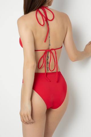 Doremi Bağlama Detaylı Normal Bel Bikini Takım-17507 001
