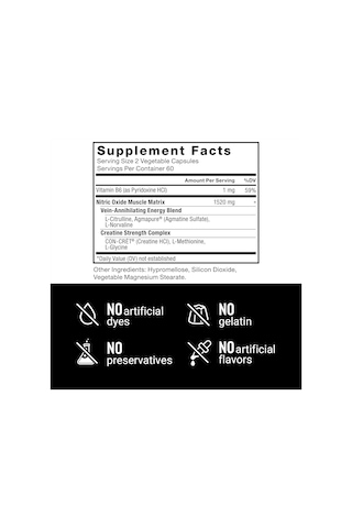 Force Factor Volcano Preworkout Nitric Oxide Booster For Men With