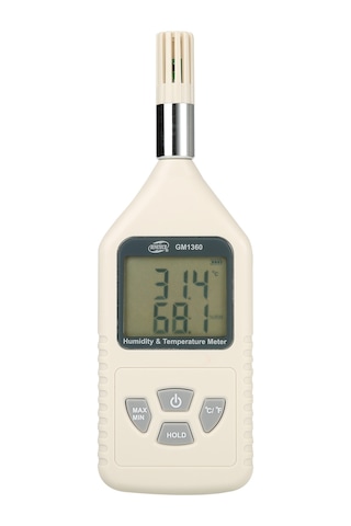 Benetech Gm1360 Lcd Prob Endüstrisi Dijital Nem Ve Sıcaklık Ölçer