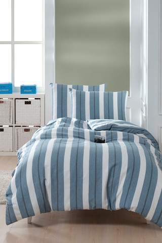 Enlora Home İpliği Boyalı Junior Nevresim Seti Tek Kişilik Helsinki Petrol