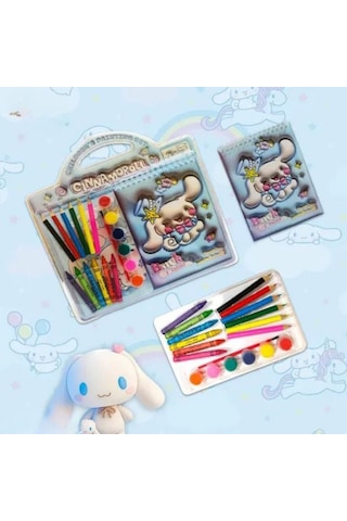 Sanrio Cinnamoroll Mymelody Kuromi Hediyelik Boyama Seti Mavi