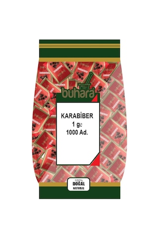 Buhara Tek Kullanımlık Karabiber Toz 1000 x 1 G