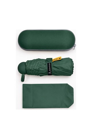Aventus Umbrella Kapsül Şemsiye - Uv Korumalı Güneş Şemsiyesi Yeşil
