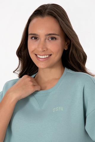 U.S. Polo Assn. Kadın Mint Şardonlu Bisiklet Yaka Basic Sweatshırt 50313586-VR090