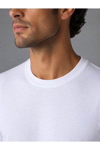 Bisse Beyaz Bi Si Klet Yaka Basi C T-shirt Ts26y26105 D01