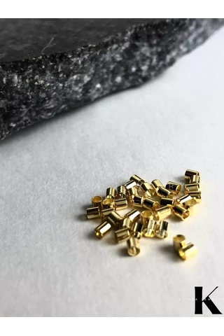 Klipsa Jewelry Bijuteri İçin Kıskaçlı Crimpler 18k Gold 100 Adet 191957691