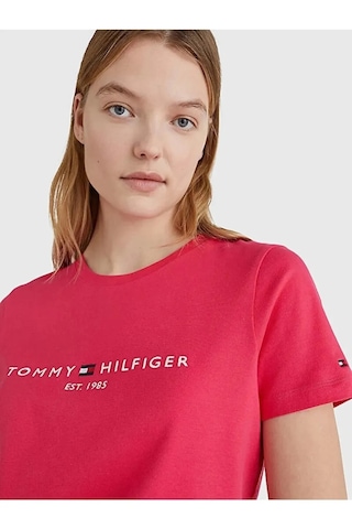 Tommyhilfiger Organik Pamuk Bayan T-shirt Pembe