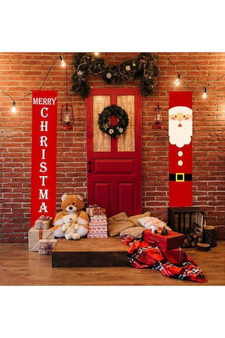 Wezone "dayanıklı Noel Bayrağı - İç Ve Dış Mekan Süsleme İçin Renkli Parti Dekoru" Çok Renkli