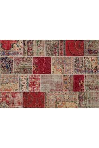 Eşsiz Güzelliğe Sahip Patchwork El Dokuma Halı