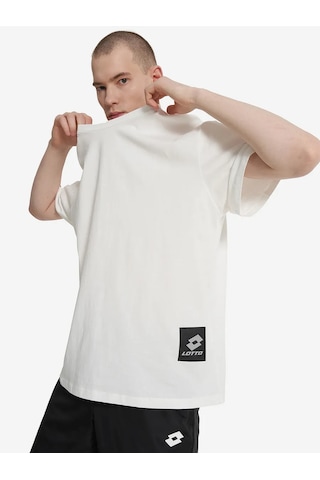Lotto Erkek Oversize Uno Tişörtü 363298463 Beyaz