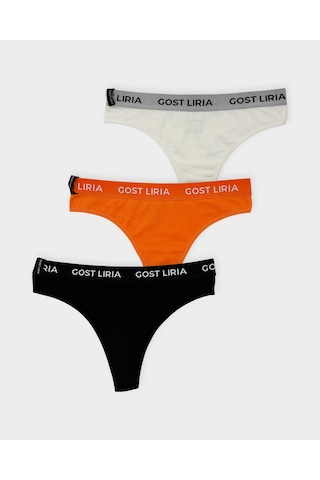 Gost Liria Base Kadın String Külot 3 Lü Paket - Çok Renkli Çok Renkli