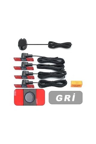 Gpr Park Sensörü Ses İkazlı Lens Görünümlü Yeni Nesil Gri