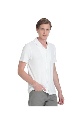Hatemoğlu Beyaz Regular Fit Apaş Yaka Gömlek 35793 4111993