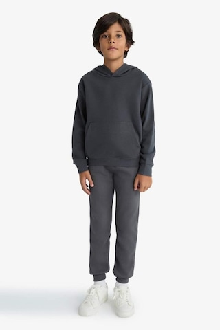 Defacto Erkek Çocuk Basic Düz Kapüşonlu Sweatshirt E9558a825auar126 Antrasit