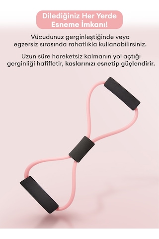 Esnek Direnç Bandı A'pieu Flexible Stretch Band Pembe