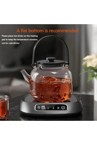 Willowhaven Beyaz Usb Takılabilir Termal Bardak Altlığı Zamanlayıcı Sabit Sıcaklık Ev Ofis