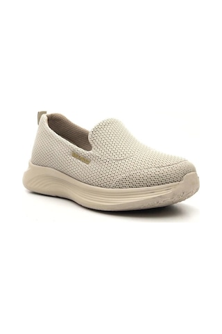 King Paolo H5182 Kadın Memory Foam Comfort Bağcıksız Tekstil Spor Ayakkabı Bej