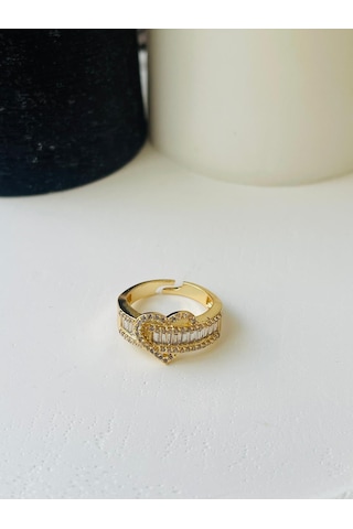 Baget Kalp Model Çelik Yüzük Altın