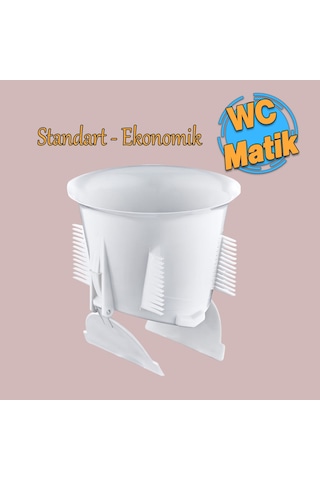 Wc Matik Koku Ve Haşere Önleyici Alaturka Tuvalet Kapağı Plastik Beyaz Renk Gider Kapak