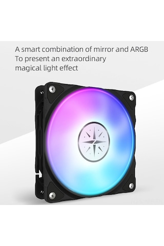 Novahub Zeagınal 120mm Argb Hidrolik Fan - Düşük Gürültü, Yüksek Performans, Rgb Işık Etkisi