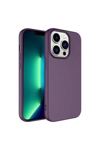 Apple Uyumlu iPhone 14 Pro Kılıf Zore Kamera Korumalı Mara Lansman Kapak Koyu Mor