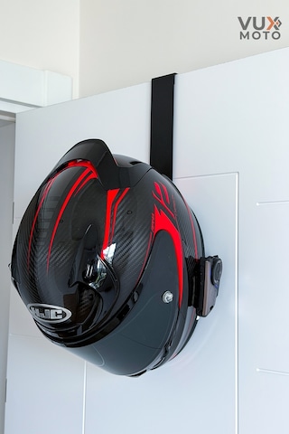 Kask Askısı Montajsız Kapı Üstü - Motosiklet Mont Askılığı Mat Siyah